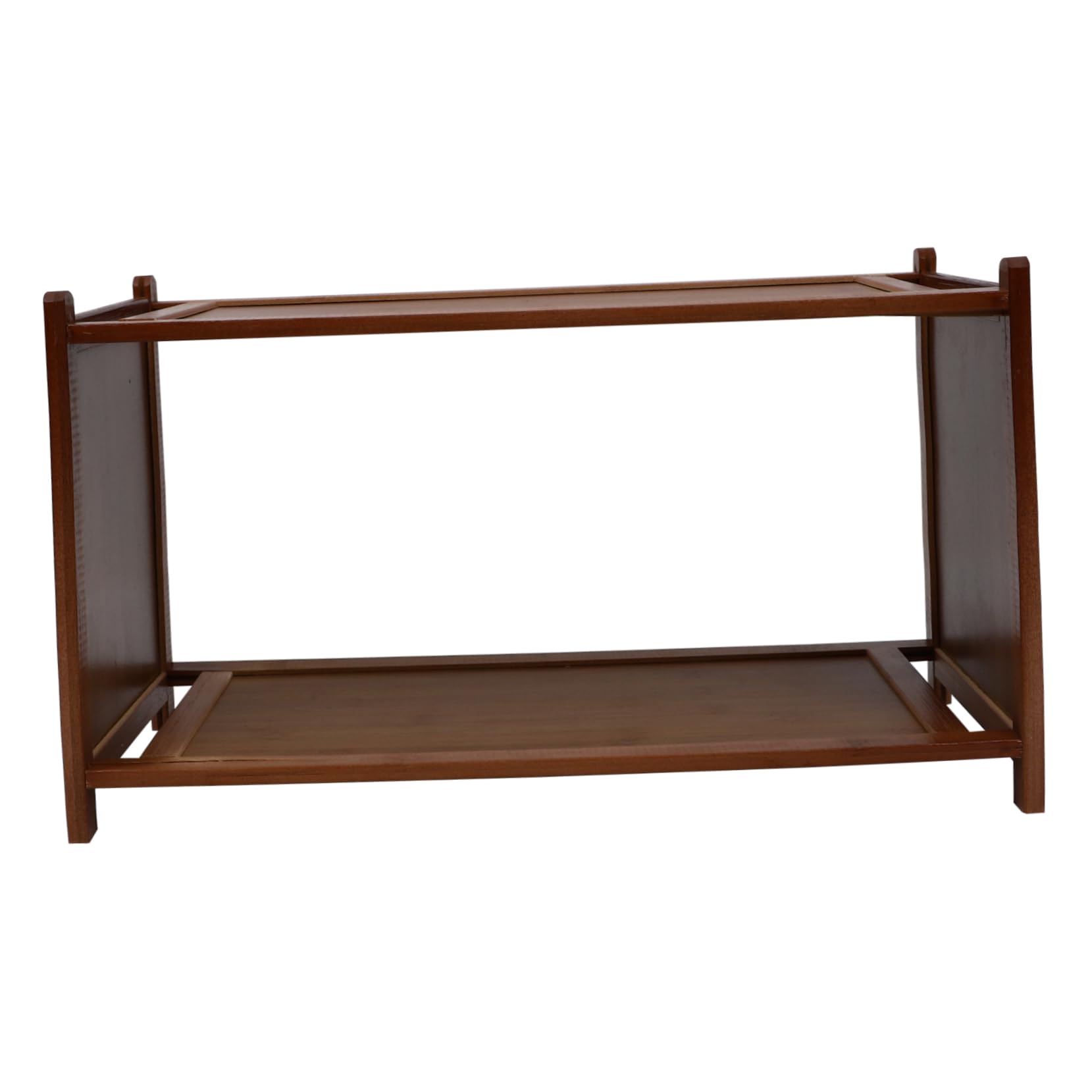 Double-Layer Bamboo Shoe Rack Sturdy Household Storage Organizer for Entryway Living Room and Garage Elegant Design for Multiple Shoes Space-Saving and Practical Shelf