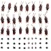 MICHLEY 72pcs Plastic Ants + 72pcs Cockroach + 72pcs Flies for Party Favorite Toys