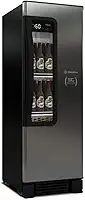 Cervejeira Vertical Metalfrio Beer Maxx 250 No-frost 256l Preto/inox 220v