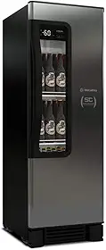 Cervejeira Vertical Metalfrio Beer Maxx 250 No-frost 256l Preto/inox 220v