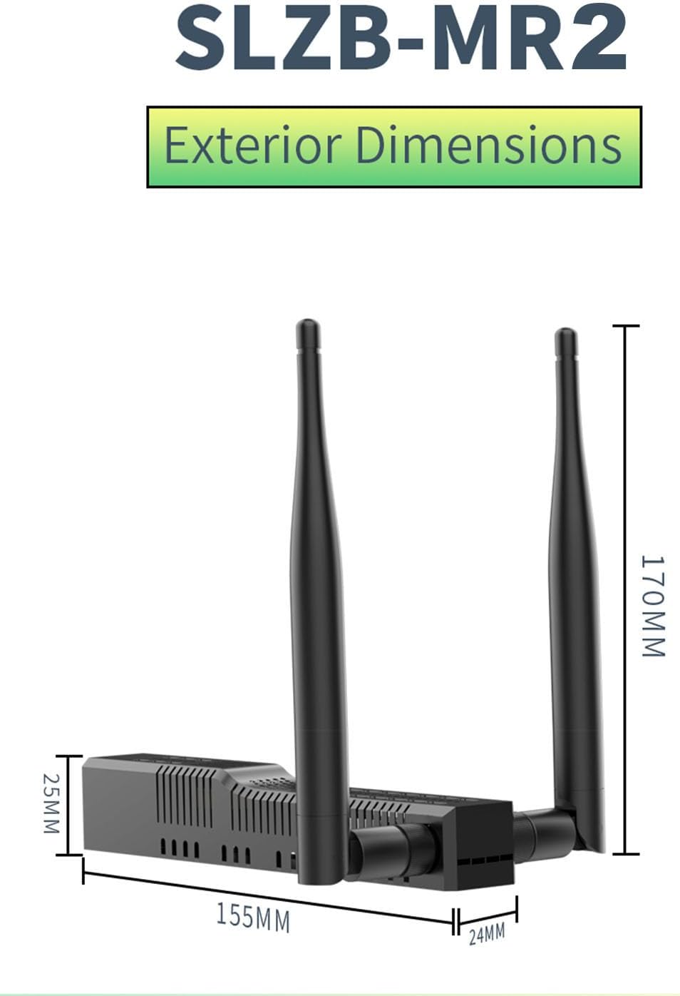 SMLIGHT SLZB-MR2 - Zigbee 3.0 to Ethernet,USB,and WiFi Gateway Coordinator with PoE,Universal Gateway for Home Assistant/ Zigbee2MQTT/ZHA,Wireless Zigbee 3.0 USB Adapter