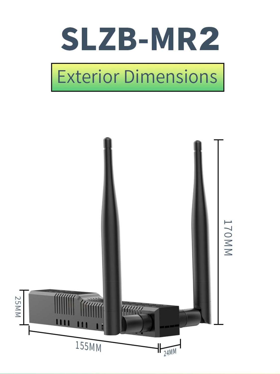 SLZB-MR2U Zigbee 3.0 vers Ethernet, USB et WiFi Coordinateur de passerelle avec PoE, passerelle Universelle pour Assistant domestique/Zigbee2MQTT/ZHA, Adaptateur USB sans Fil Zigbee 3.0