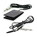 Produktbild DH / C.D.R. 2in1 Tattoo Zubehör Set mit 1 Stück von Fußschalter Pedal Footswitch Klinkenstecker Tattoo Fußpedal Tattoo Fußschalter Tattoo Trittschalter Fußpedal für Tattoomaschine und Tattoo Netzteil in Schwarz plus 1 Stück Clip-Cord Clipcord Tattoo Netzteil Kabel Adapterkabel für Tattoomaschine & Tattoo Netzteil