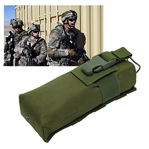 AR-152 Radio Pouch Tactical Radio Holder Radio Case Molle Radio Bag Nylon for GPS Phone AR-152 DM-32 UV-32 UV-5R 3800mAh Two Way Radio Walkie Talkies (Green)