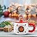 Imagen de Cretvestsar Taza Navideña Gran Capacidad Pintada A Mano Aislada Para Amantes Bebidas Calientes Café Té Compradores Regalos Decoradores Hogar