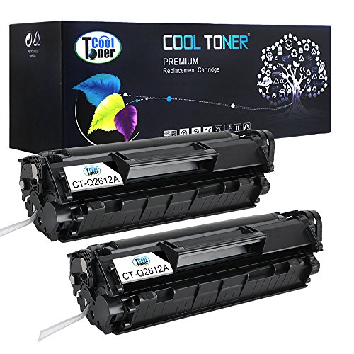 Cool Toner Compatible Toner Cartridge Replacement for HP Q2612A ( Black , 2-Pack )