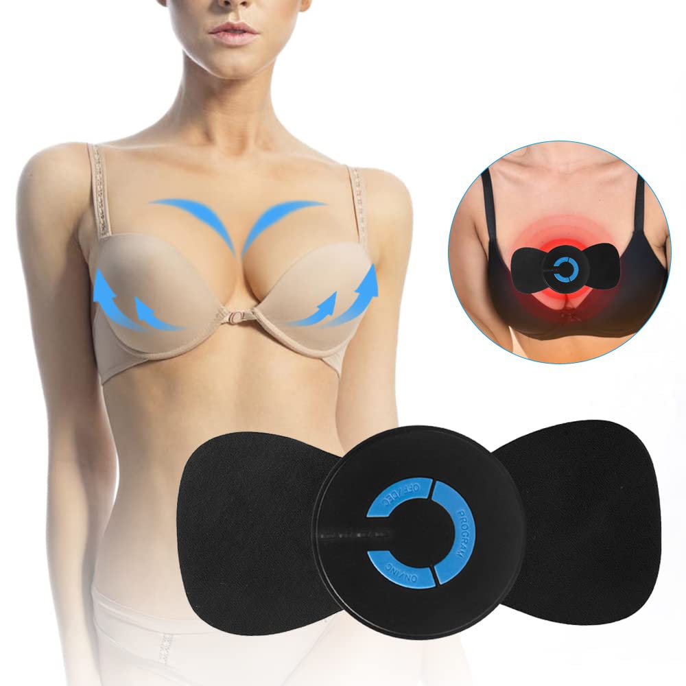 Massaggiatore Elettrico Intelligente per L'Aumento del Seno con 6 modalità, EMS, frequenza Wireless, stimola la Crescita del Torace, massaggiatore Addominale, Gambe, Braccia e pett