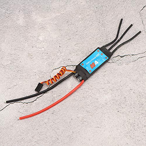 RC Brushless ESC Elektronischer Geschwindigkeitsregler Zweiwege-Steuerung für RC-Car, Schiffe, Unterwasserpropeller Zubehör(60A)