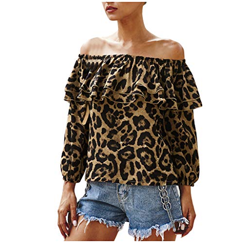 LIM&SHOP Casual Loose Long Sleeve Blouse Lace Women's O Neck Lace Strappy Cold
