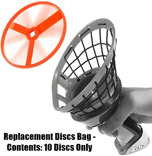 Zoom-O Flying Disc Launcher Disc Refill Pack | Set of 10 Extra Disc Replacements for Zoom-O Disc Launchers | 10 Discs Only