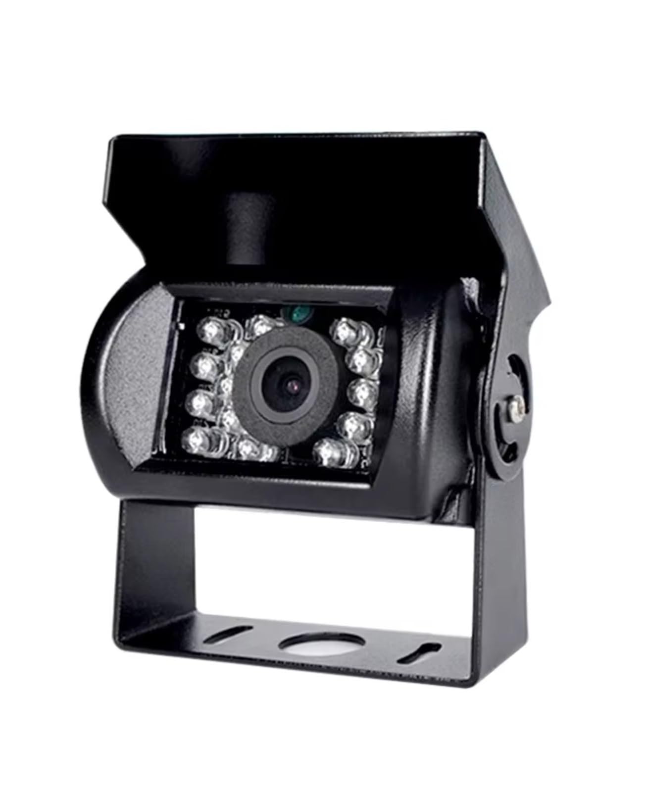 Cámara Respaldo Camión Remolque Camioneta RV Resistente 18 LED Visión Nocturna Infrarroja Impermeable Vista Trasera Vehículo Cámara Visión Trasera(Without Line(AV))