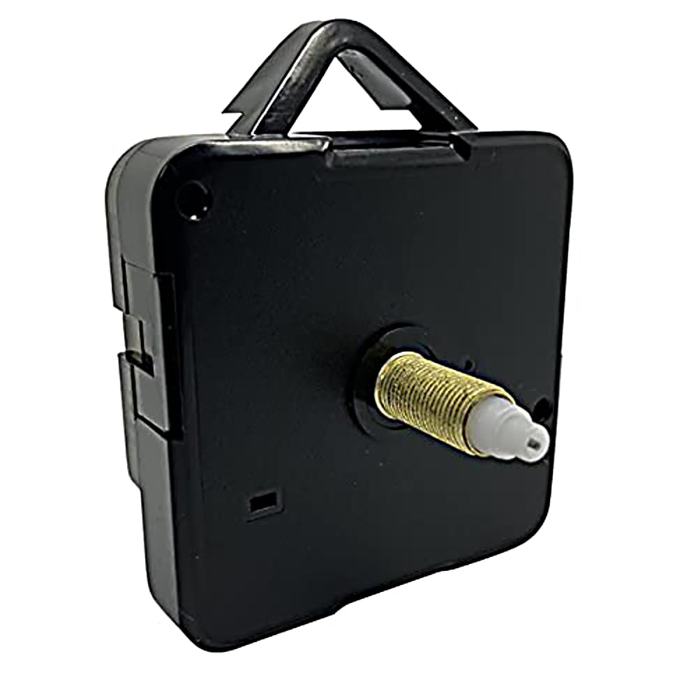 Quartz Sangtai 6168s Non Ticking Quiet Sweep Clock Mechanisms Battery Powered Replacement Plastic Motor 3.6mm & 5.5mm Hand Holes Wall Clock Repair (Long - 15mm Golg Thread)