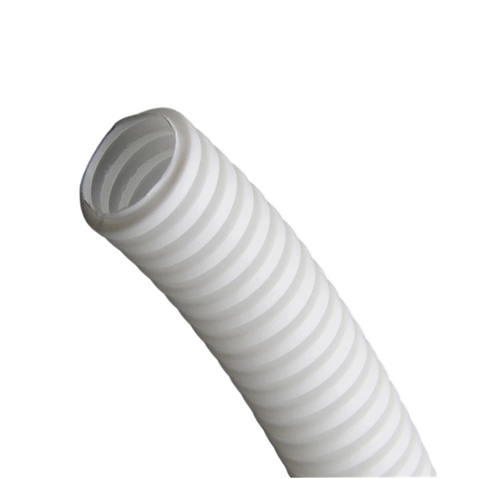 YDHSIKK Corrugated Wire Tube, PP Corrugated Conduit Tube 10 meters Multicolor AD 11.6-34.5mm(Wit,AD 34.5 x ID 29mm)