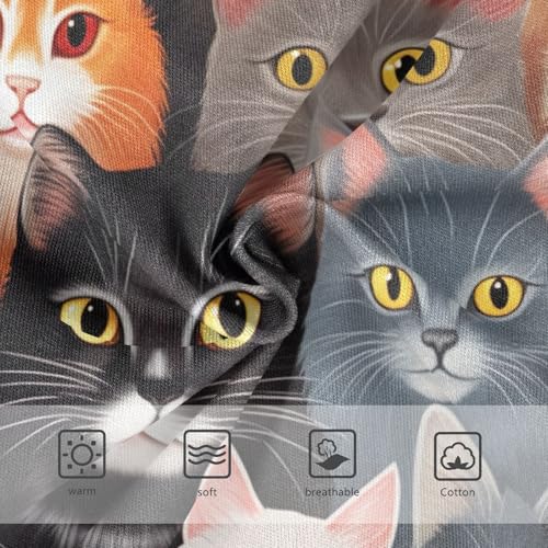 Cute Colorful Cat Toddler Cotton Underwear, Underwear Girls, 2T–8 Years3