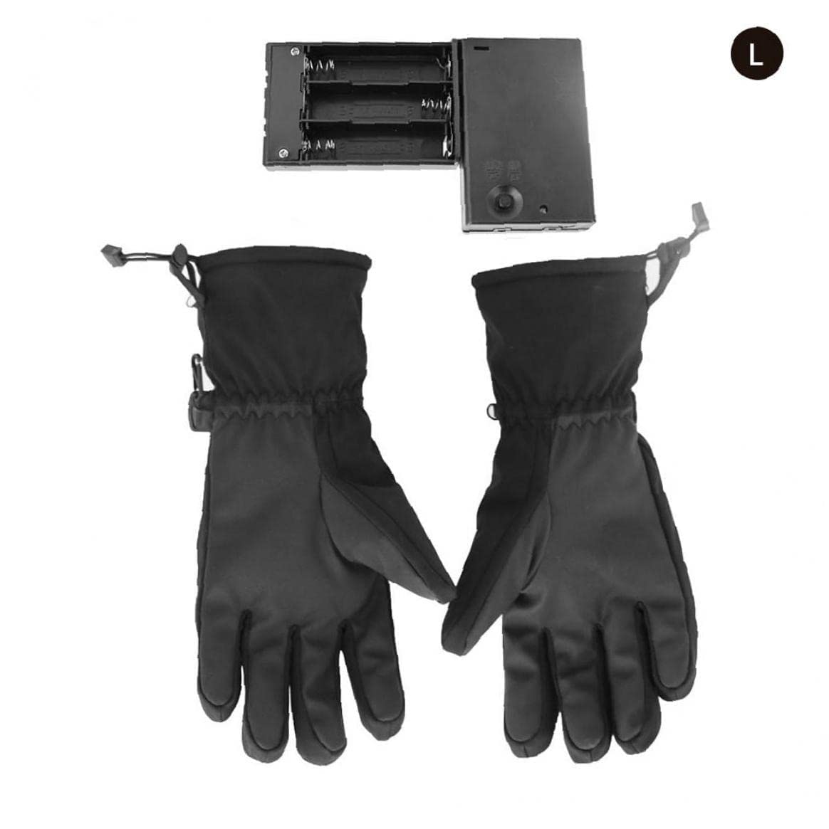 CHEWYNP Guanti riscaldati Touchscreen Guanti Termici elettrici Scaldamani riscaldanti per Escursioni a Cavallo (Senza Batteria) 1 Paio L