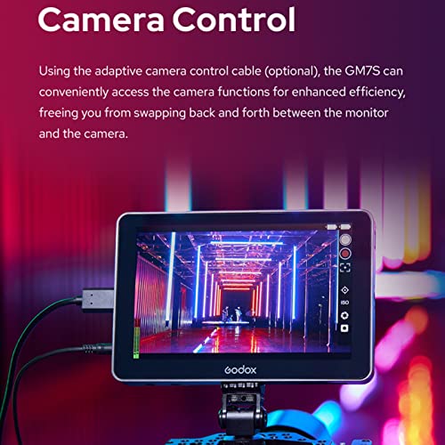 Ficha técnica Godox GM7S 4K Monitor de cámara 7 1200nit 1920 1200 Pantalla IPS Entrada y Salida HDMI 3D LUT Tipo-C DC Monitor en cámara Alimentado por batería para cámaras DSLR con Parasol y batería - Fernando Cortés Ficha técnica Godox GM7S 4K Monitor de cámara 7 1200nit 1920 1200 Pantalla IPS Entrada y Salida HDMI 3D LUT Tipo-C DC Monitor en cámara Alimentado por batería para cámaras DSLR con Parasol y batería - Fernando Cortés