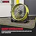 K Tool International 77740 24” Direct Drive Drum Fan with Wheels, High-velocity, 2-Speed, Cut-off Protection, 7850 Max CFM, cUL listed, Used in Warehouses, Shops, Greenhouses, Barns, Gyms, Yellow