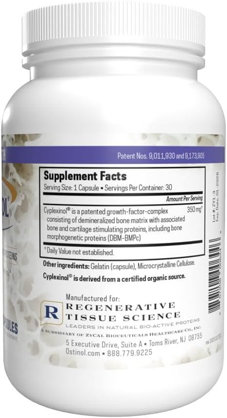 Ostinol Standard 350mg - Bone & Joint Supplement for Moderate Bone Loss & Moderate Joint Support - 30 Capsules