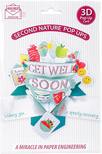 Express Yourself MIP POP156 Pop-Up 3D Greeting Card 1/Pkg-Get Well Soon