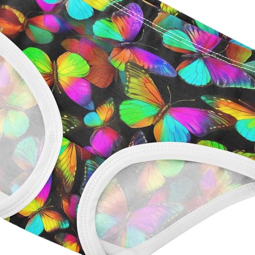 Joisal Neon Butterflies Black Toddlers Underwear Floral 2t Cotton Panties for Girl Florals Underpants Briefs4