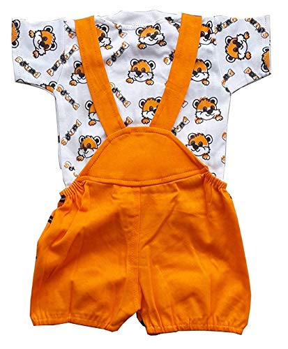 Image of Tendercare Baby Girl's & Baby Boy's Knee Length Dungaree (check sold while checking out)
