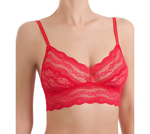 Image of b.tempt'd by Wacoal Women's Lace Kiss Sheer Unlined Wire Free Bralette