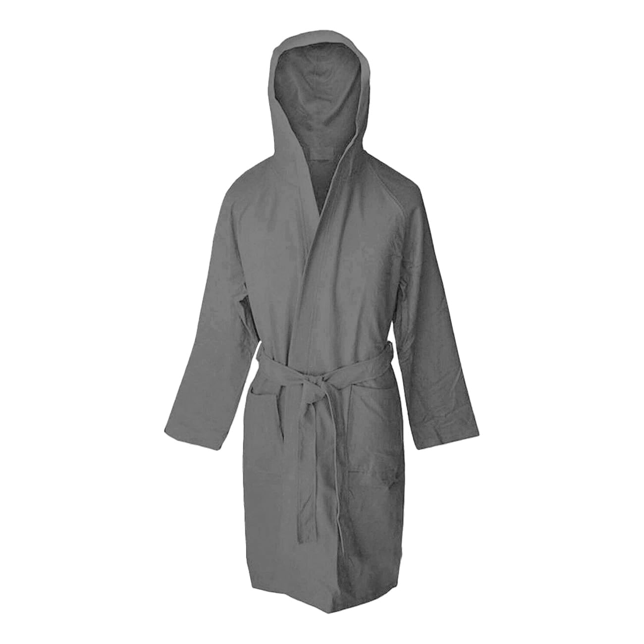 Jenny Sesal Accappatoio Microfibra Bathrobe, Dark Grey, L