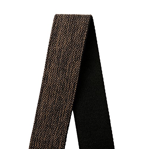 Amumu Guitar Strap Woven Brown For Acoustic, Electric And Bass Guitars With Pick Holder & Strap Blocks & Headstock Strap Tie - 2" Wide #TOP4