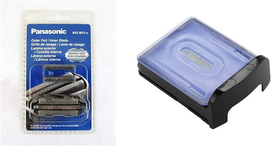 Panasonic WES9013PC Electric Razor Replacement Inner Blade and Outer Foil Set for Men and WES035P Replacement Vortex HydraClean Solution Cartridges for Men's Shaver Systems, 3 count