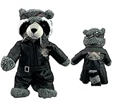 Biker Outfit for Stuffed Animals, King of The Road Teddy Bear Clothes Fits Most 14'-18' Soft Toys, Fun and Stylish Accessory Set for Your Plush Freinds