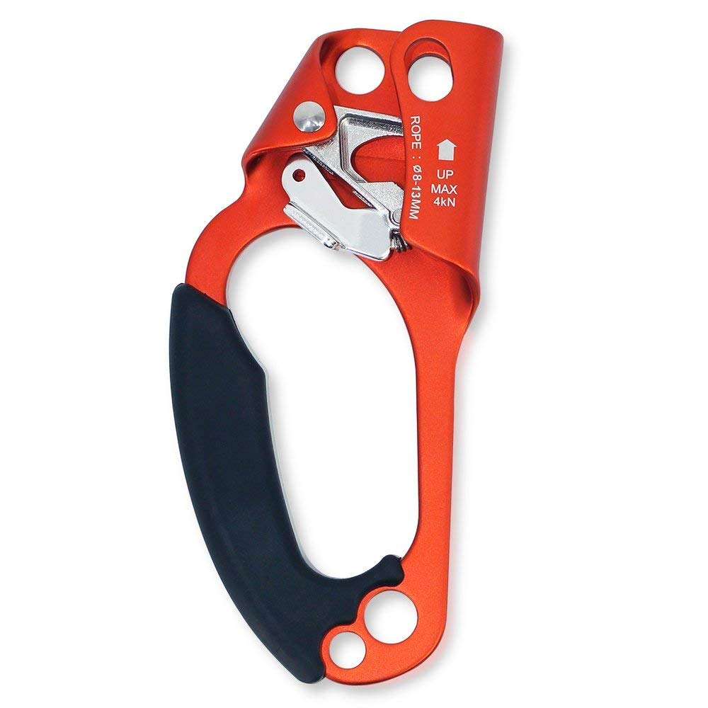 Climbing Stop Descender Rappelling Anti-Panic Belay Devices for 9-12mm Rope Rescue Equipment Hand Controls Desingned