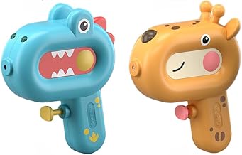 みずでっぽう 水鉄砲 2個セット 子供用 かわいい キリン型 お風呂 プール 玩具 子供用安全設計 水遊び おもちゃ 水合戦 夏祭りビーチ キャンプ 夏休み 海水浴 プレゼント (blue+orange)