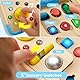 lalalark Montessori Spielzeug Busy Board, Holzspielzeug mit 15 LED-Leuchten,Sensorik Spielzeug Motorikspielzeug für Kinder, Lernspielzeug fürJungen und Mädchen 2 3 4 Jahr, Geschenke für Babys