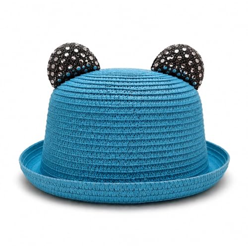 Image of VRITRAZ Baby Boy's and Girl's Kids Children Cute Printed Cartoon Gift Summer Fancy Dress Straw Fasion Hat Cap 1