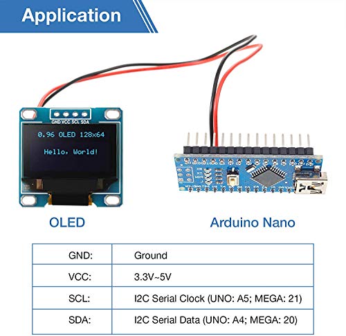 Display OLED 2,42 Pollici - Risoluzione 128x64, SPI/I2C, Compatibile Con Raspberry Pi E Arduino, Chip SSD1309 - Foto 8