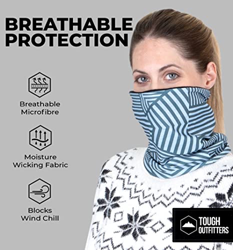 Tough Headwear Womens Neck Warmer - Winter Fleece Neck Gaiter, Ski Tube Scarf - Cold Weather Face Mask Cover For Outdoors #TOP3