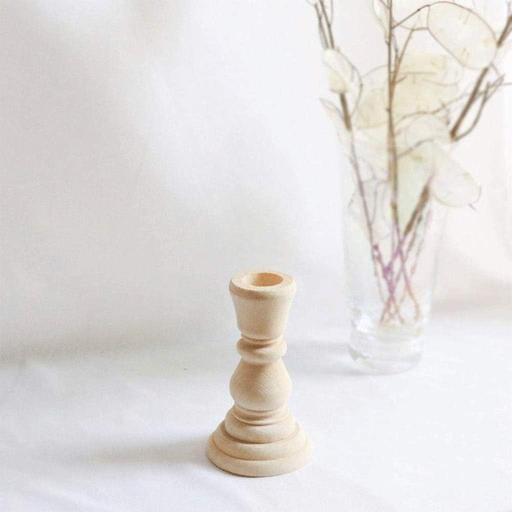 木製キャンドルスティック ウェディング ヴィンテージ 木製ピラーキャンドルスタンド 北欧風 ホームデコレーション