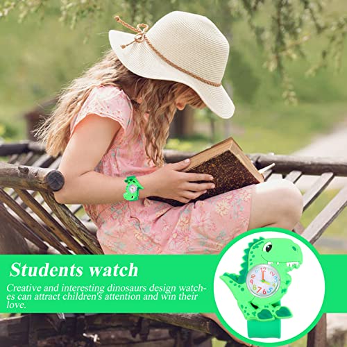 Ukcoco 2Pcs Dinosaurs Slap Cartoon Watches Design For Pattern Kids Wristwatch Children Watch #TOP5