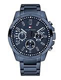 Multifunktions-Uhrwerk Tommy Hilfiger Herren Multi Zifferblatt Quarz Uhr mit Edelstahl Armband 1791560