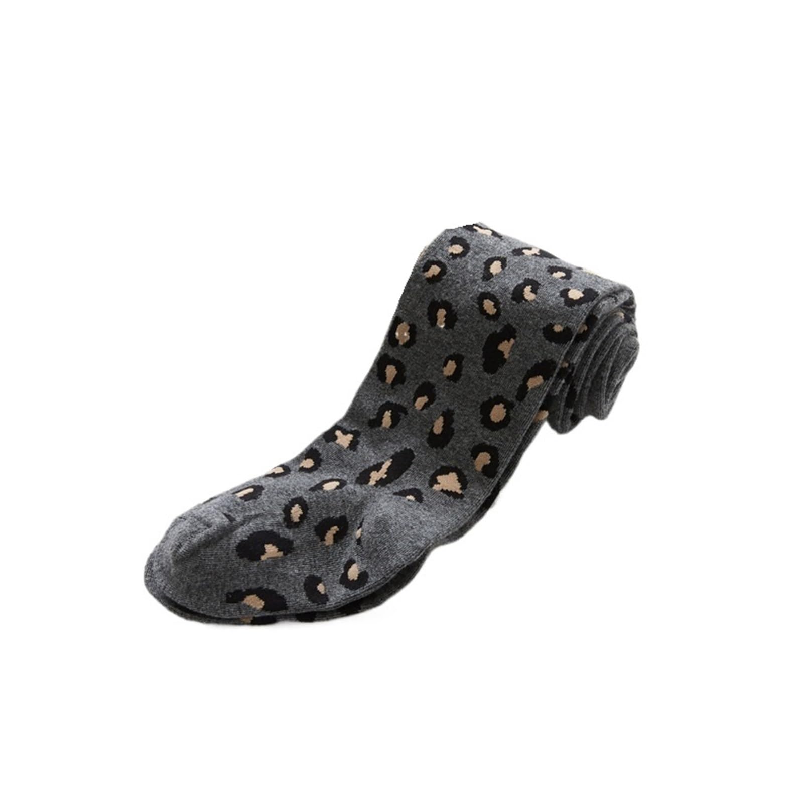 Spring and Autumn Children’s Pantyhose Cotton Fashion Leopard Print Kids Comfortable & Breathable Tights for Girls(GRAY,L)