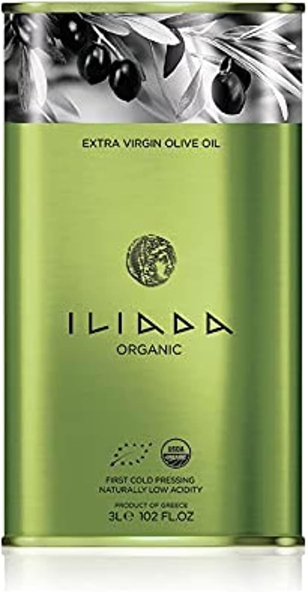 Iliada Extra Virgin Olive Oil Tin, 3 Liter