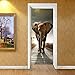Produktbild CHHYY 3D Türaufkleber Türtapete PVC selbstklebend Wasserdichte Türposter Türfolie Türbild Waldlandschaftstierelefant Fototapete Dekorfolie Aufkleber Wandbild DIY Haus Dekoration Hintergrund 77x200cm