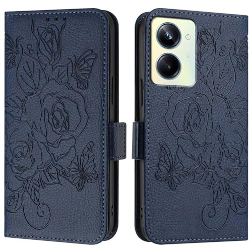 Coque Oppo Realme 10 Pro 5G antichoc et étui portefeuille fin en cuir