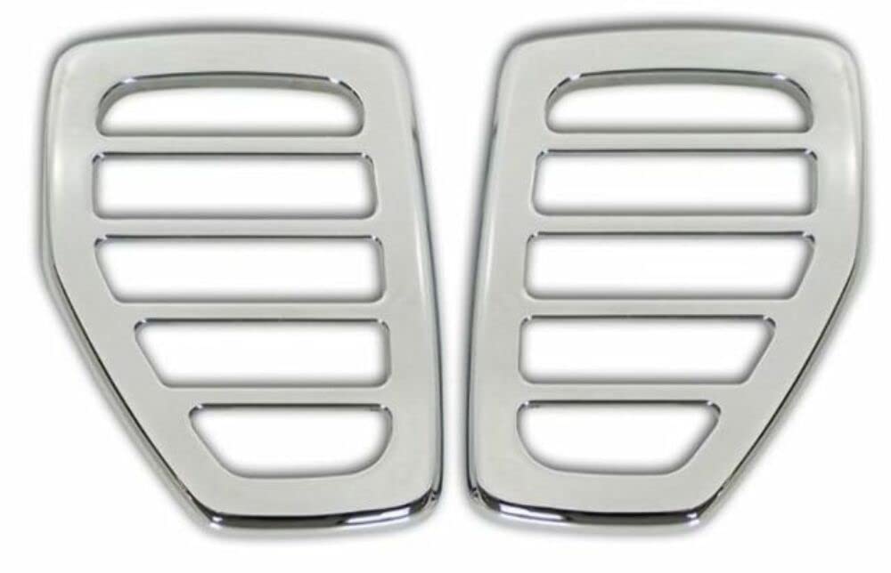 H30060SC Chrome Billet Marker Light Surrounds, Pair, Compatible with Hummer 2006-2010 H3 & H3T