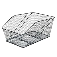 Prophete Fahrradkorb XXL, für Gepäckträger, engmaschiges Wabengitter, PE-kunststoffbeschichtet, inklusive Befestigungsmaterial, Feste Montage, max. 10 kg Tragkraft, 460 x 295 x 225 mm