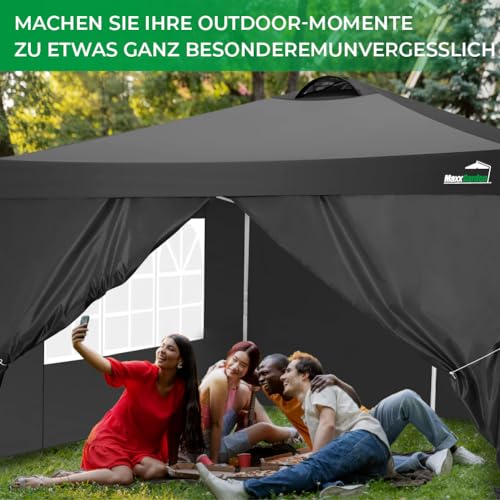 MaxxGarden Pavillon 3×4 m Gartenzelt und Partyzelt für Gartenfeiern