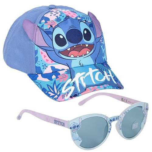 Stitch - Lilo y Stitch - Gorro con Orejas, Ropa, Gorra Infantil, Gorras, Visera de Tenis - Accesorios Deportivas y Gafas de Sol Infantiles - Regalos para niña