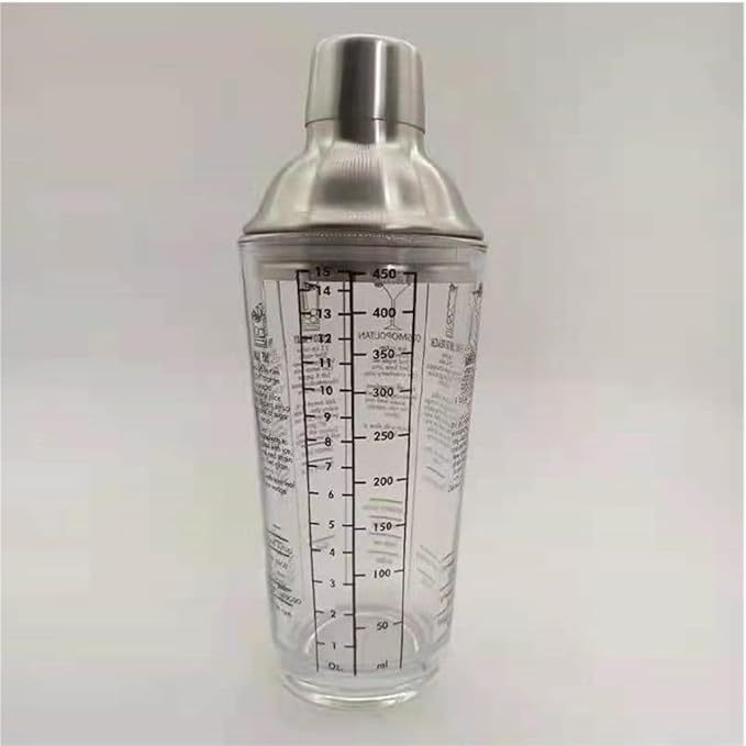 Juego de Coctelera de Acero Inoxidable Martini Barware miniatura 5