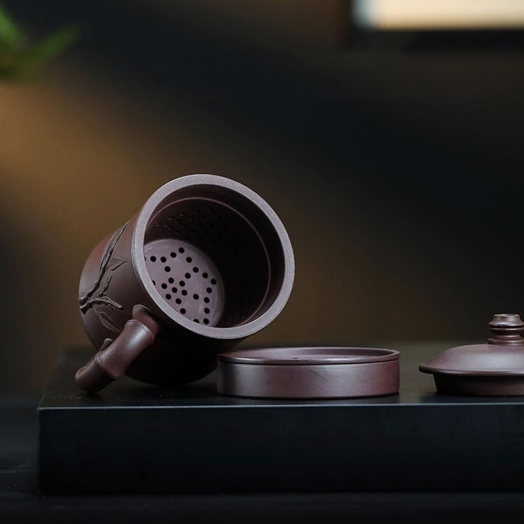 Kubki Matcha osobowość twórcza kubek na wodę fioletowy piasek kubek ręcznie robiony męski 500 ml Biuro Herbata zaparzacz kubek do herbaty zestaw do zaparzania herbaty kubek