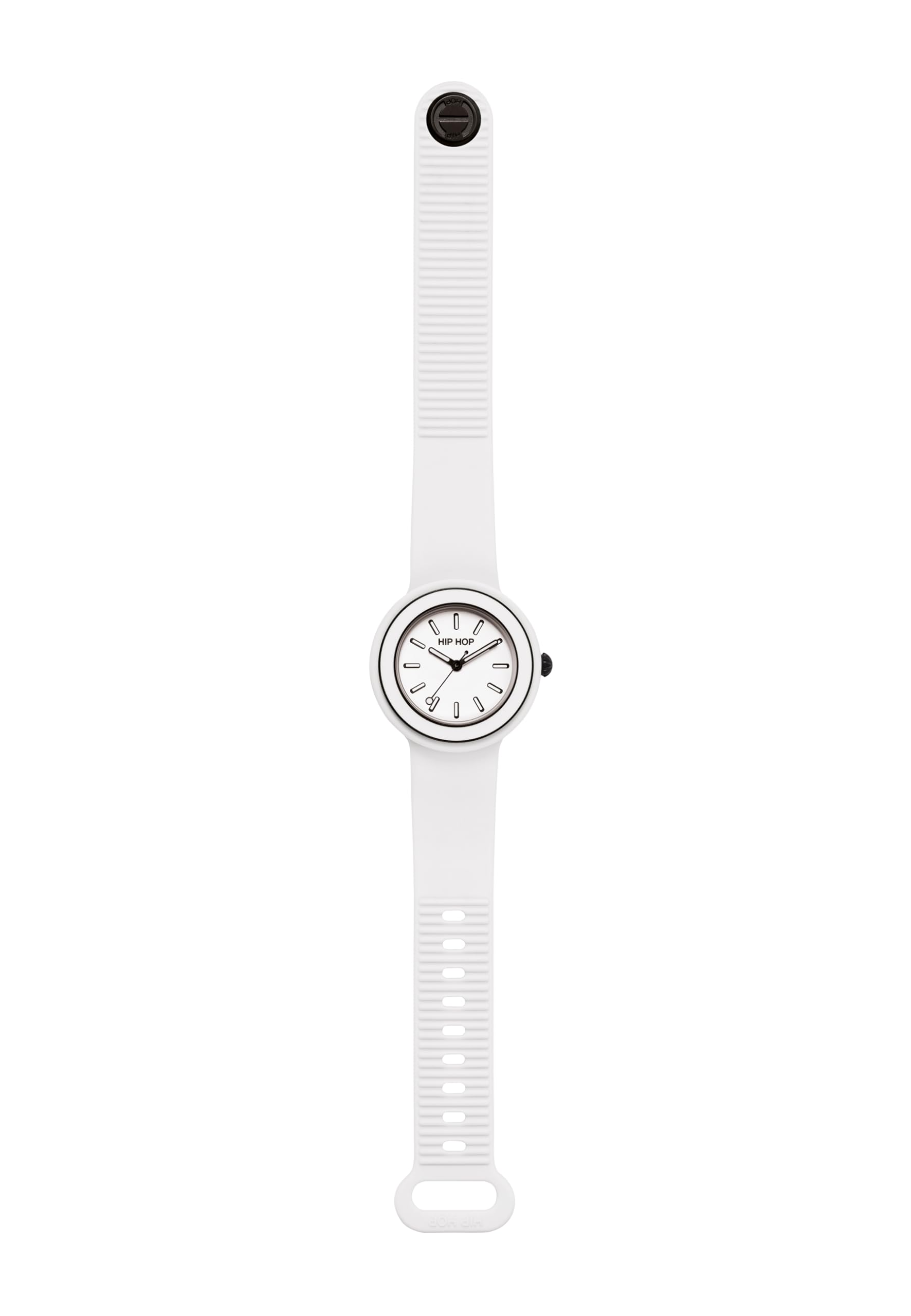 HIP HOP, Collezione Hero.DOT Bezel, Orologio Donna con Cinturino in Silicone Eco-Friendly, Resistente all'Acqua, Cassa 34 mm Trasparente, Lunetta in Metallo e Resina Matt, Idea Regalo Donna